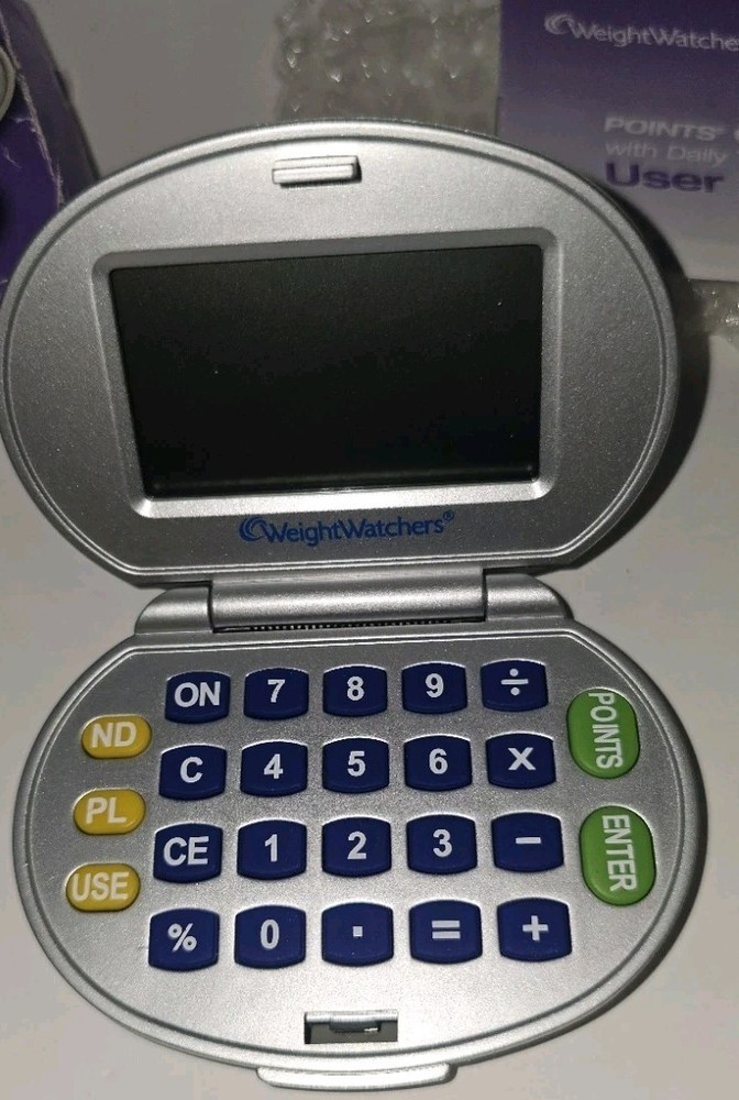 Weight Watchers Points Calculator Daily Tracker Box Manual Tested 2007