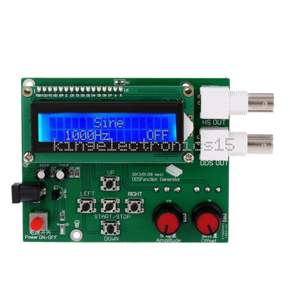 Kit DDS Function Signal Generator Module Sine Square Sawtooth Triangle Wave