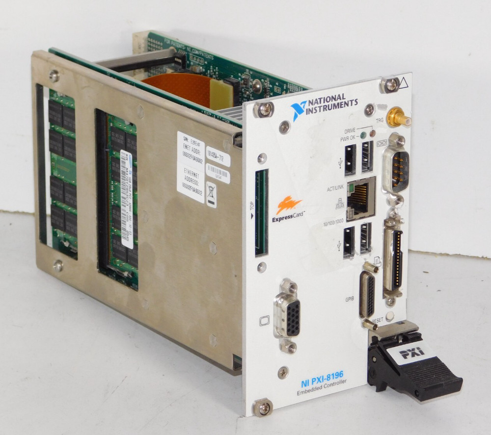 National Instruments NI PXI-8196 Embedded Controller Card Module with Hard Drive