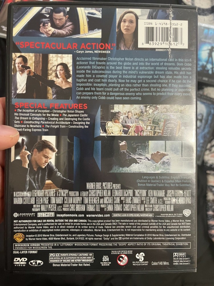 Inception DVD