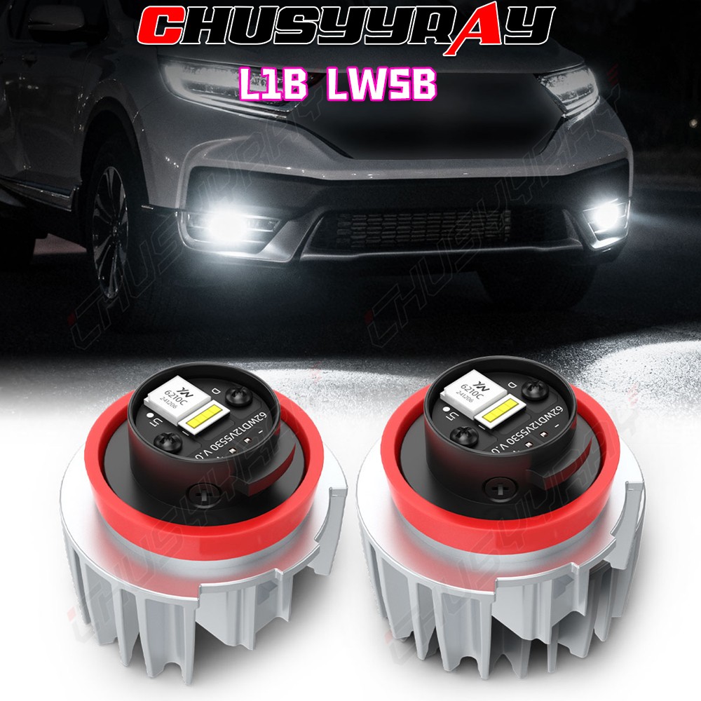 White Switchback L1B LED Front Fog Light Bulbs For Toyota Corolla Prius