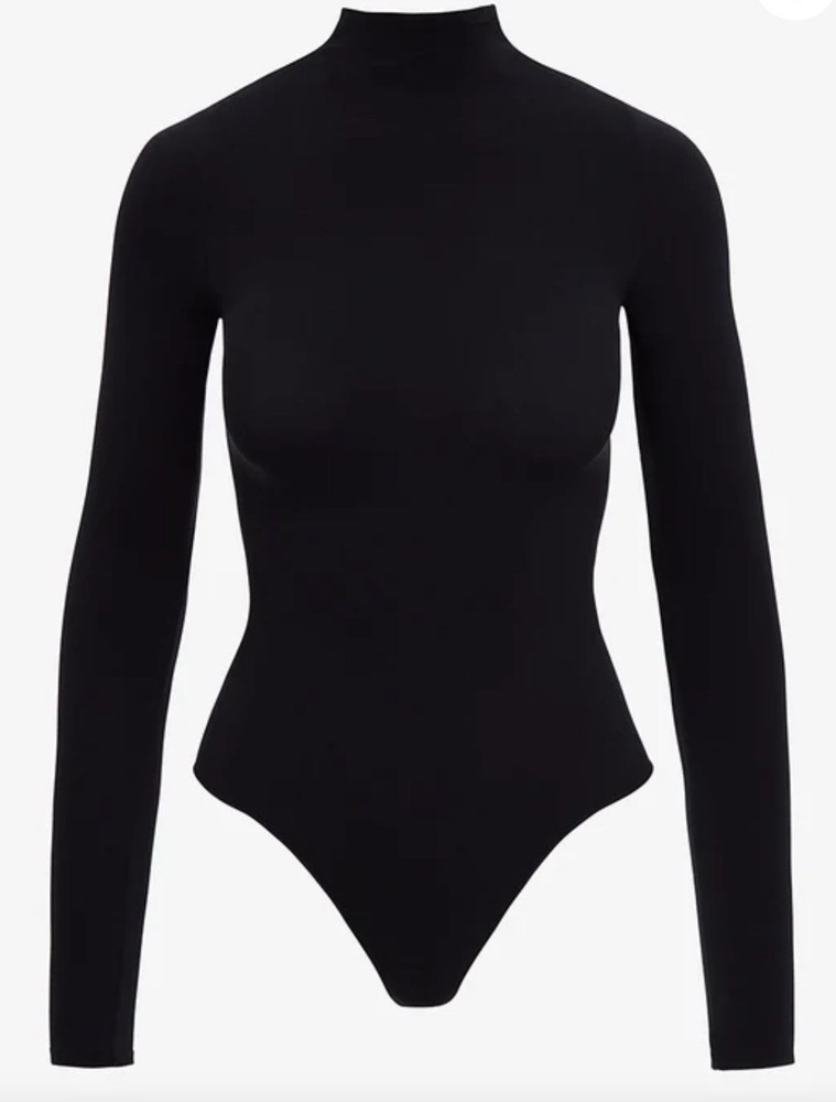 COMMANDO Black Long Sleeve Mockneck Bodysuit NEW!! Retails $118!!!!
