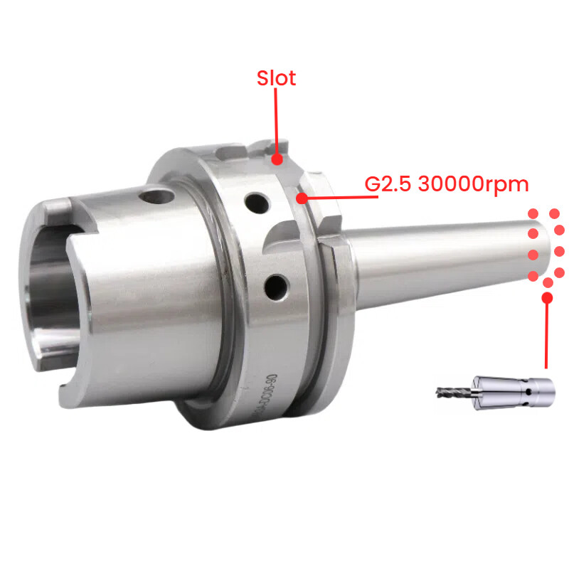 HSK63A DC06 120L Pull-back Tool Holder HSK63A Tool Holder Quick Release