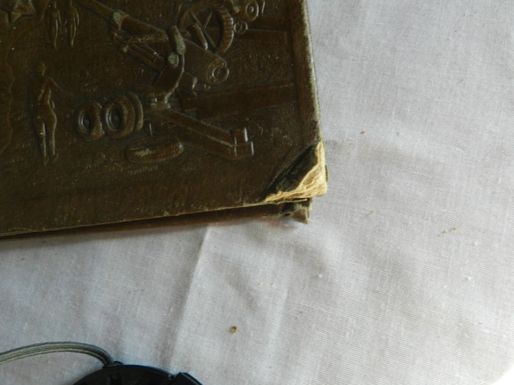 Vintage WW2 Era Scrapbook, Uncle Sam, Plane, Eagle, Ship, Cannon