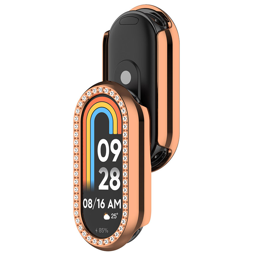 For MI Band 9 NFC Protective Case PC Half-Wrap Watch Case Hollowed Cover Shell