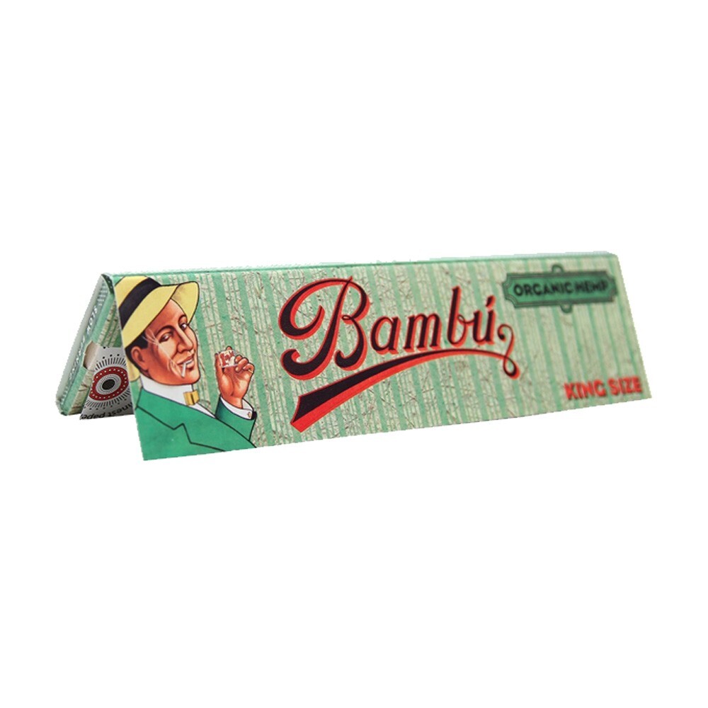 Bambu Organic Hemp King Size Rolling Papers, 50 Booklets