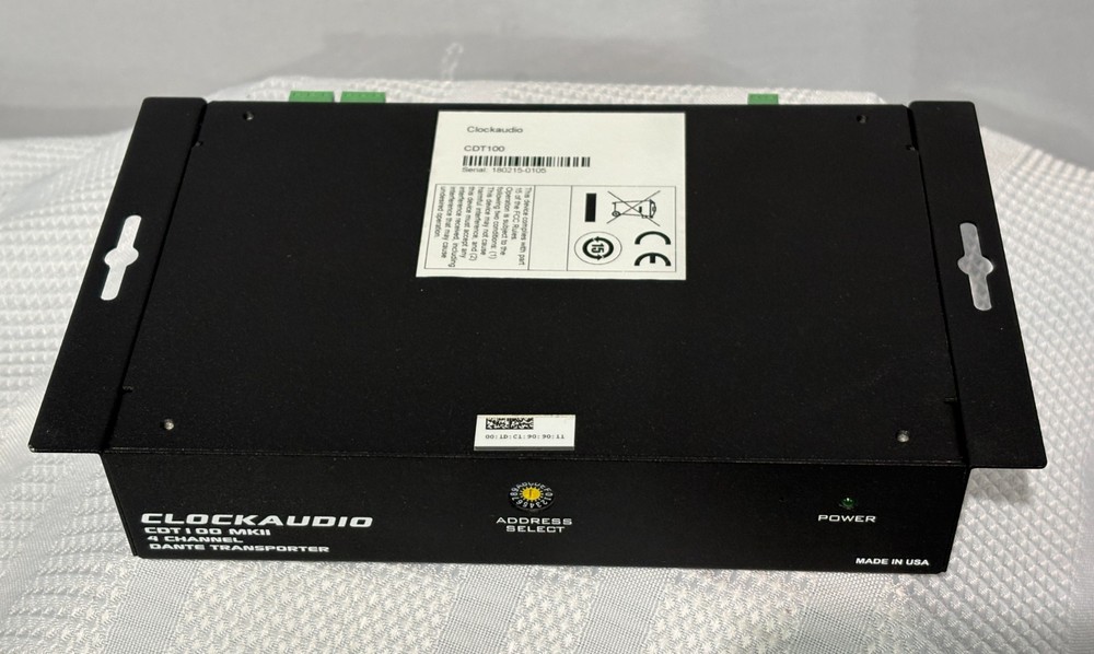 Clockaudio CDT 100 MK2 Dante Transporter