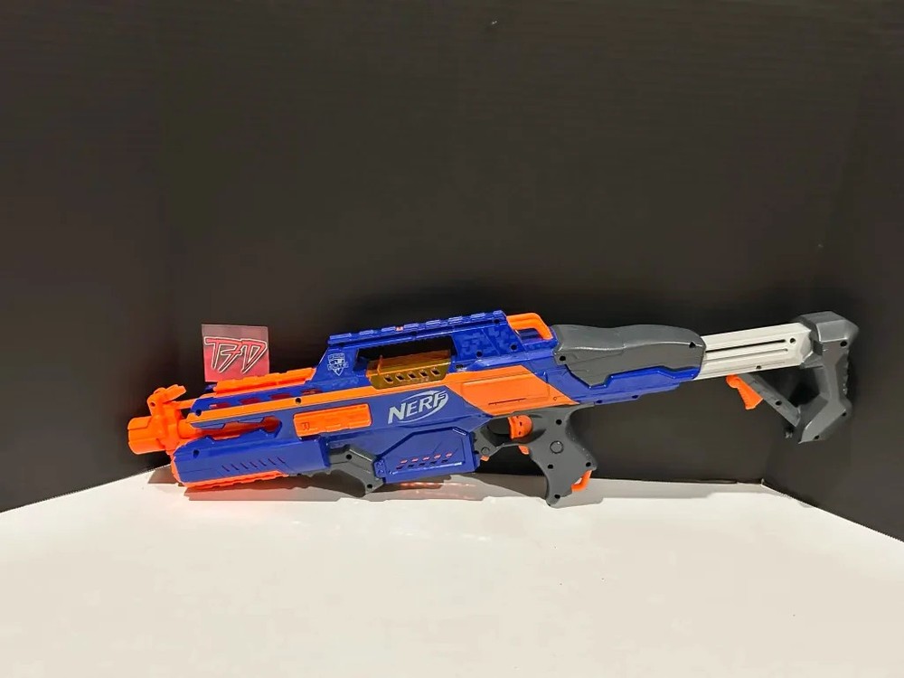 Nerf N-Strike Elite Rapidstrike CS-18 Motorized Dart Blaster Blue Authentic