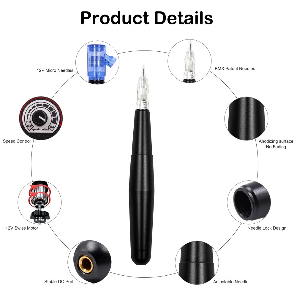 Biomaser E005 Permanent Makeup Machine Professional P300 Kit For Eyebrow Lips