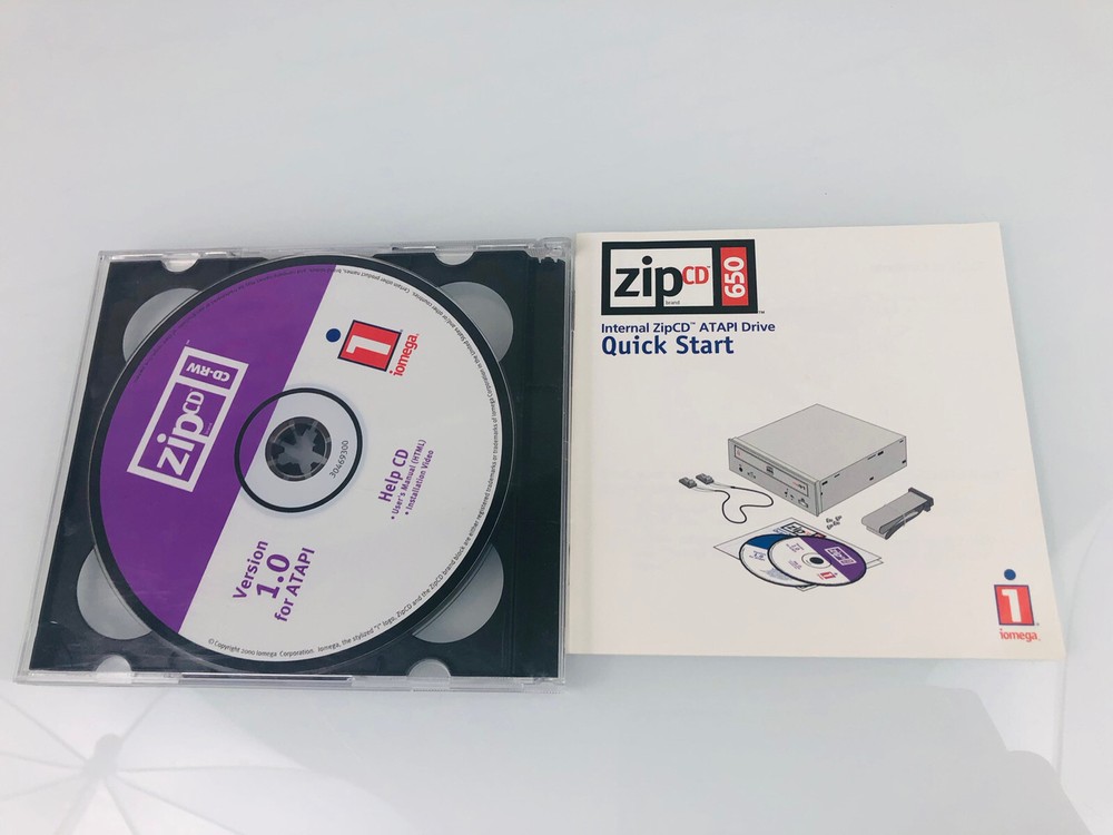 Iomega Solutions CD ZipCD CD-RW Version 1.0 ATAPI HELP User Manual Quick Start