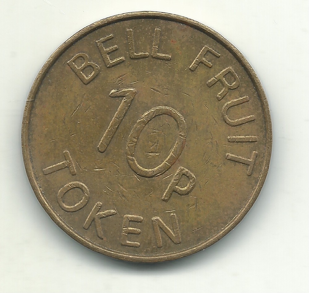 HIGH GRADE  BELL FRUIT ENGLAND PENCE TOKEN-MAY201
