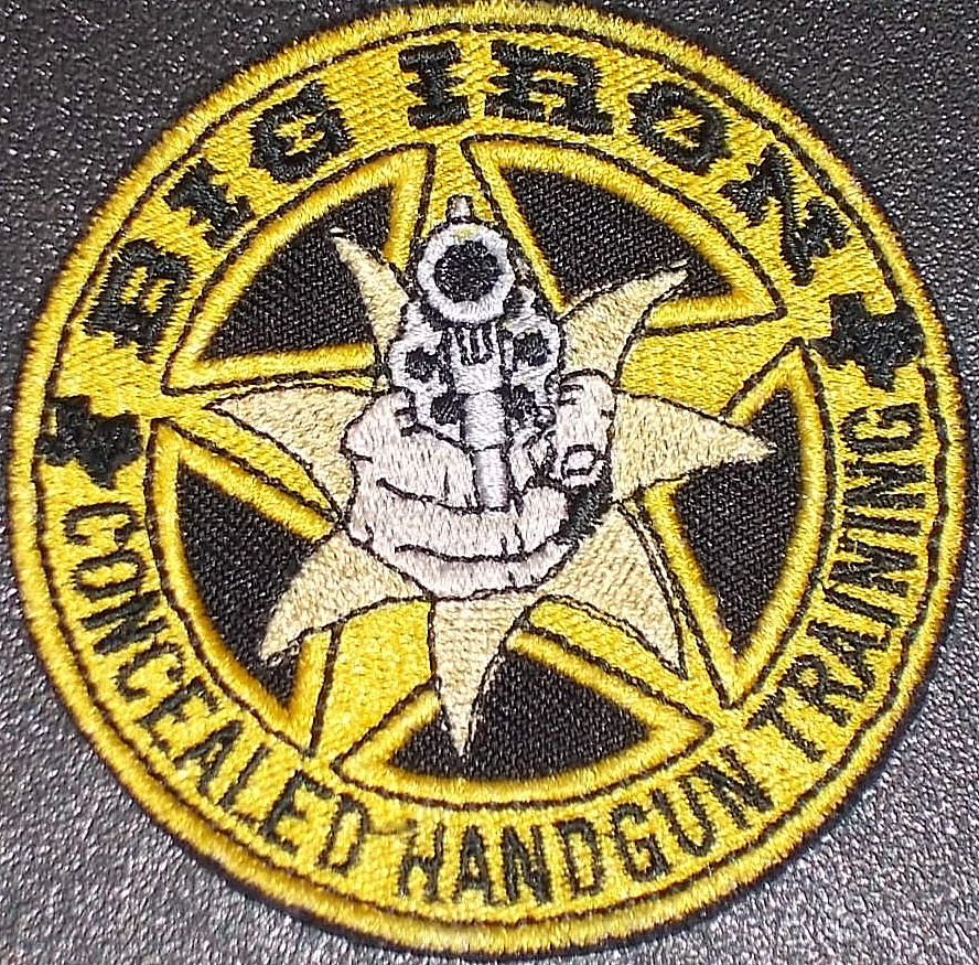 BIG IRON *** Concealed Handgun Training *** Cloth Embroidered Patch #2