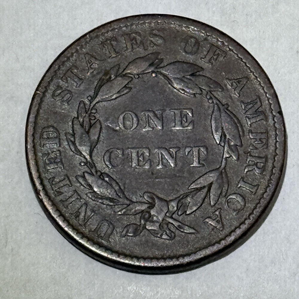 1836 Large Cent W/ Cud