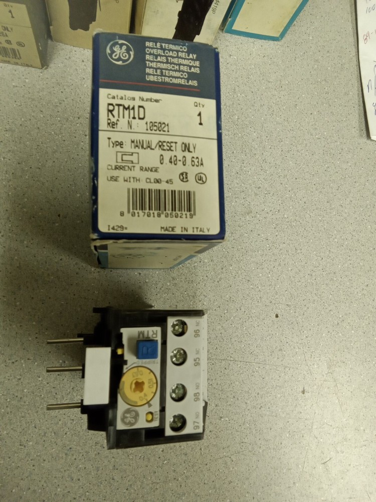 GE RTM1D Overload Relay