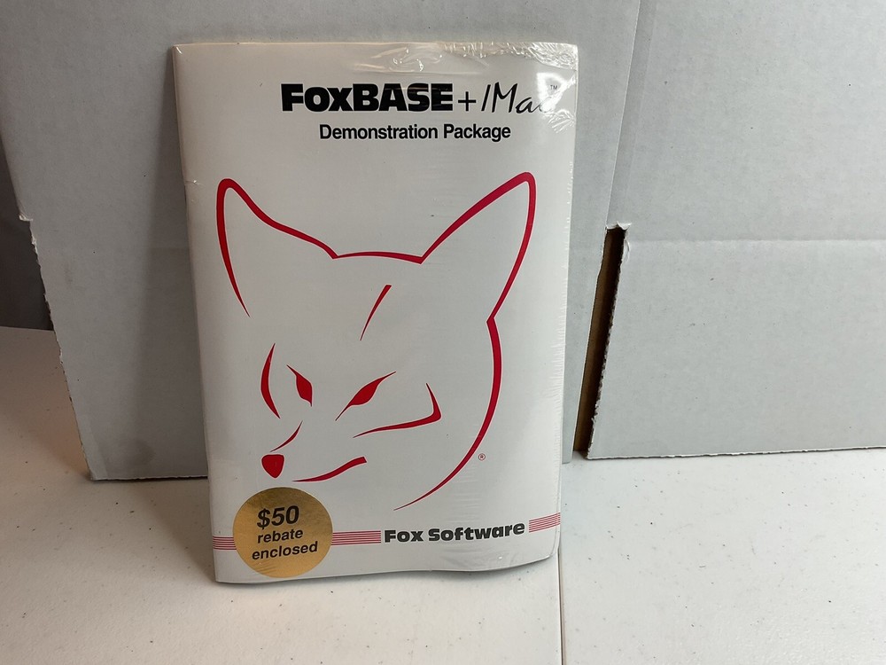 Foxbase + Plus Mac Demonstration Package Sealed Apple Macintosh Vintage