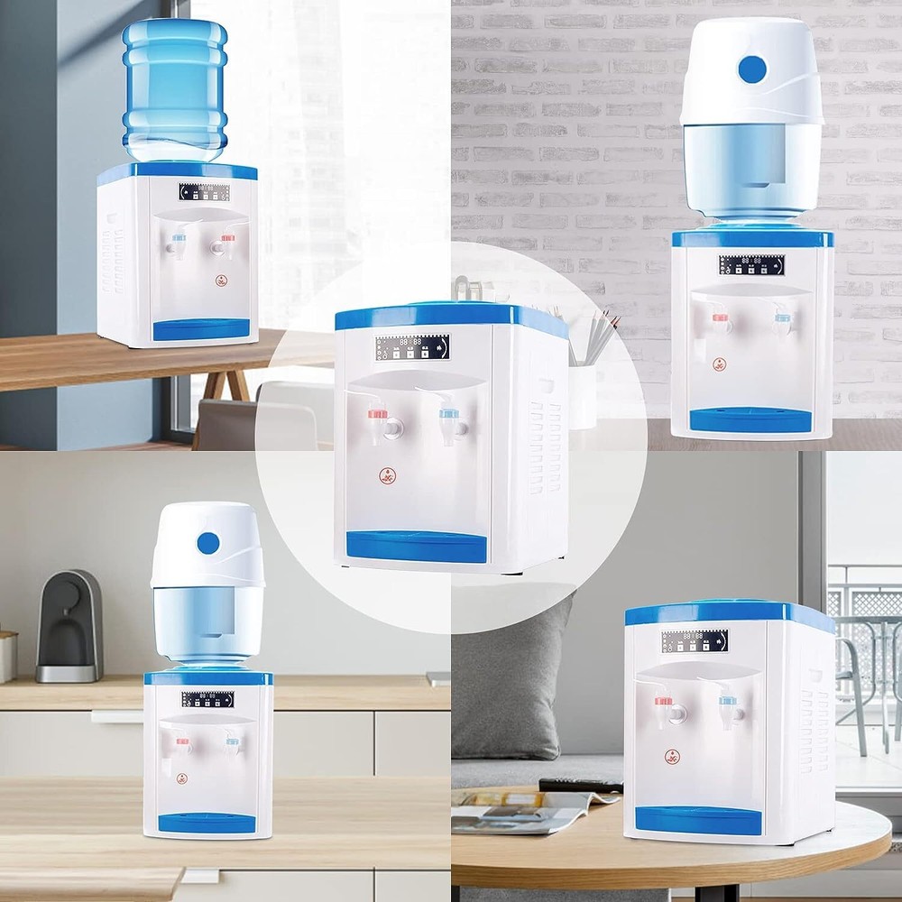 5 Gallon Hot Cold Water Dispenser Countertop Water Cooler Dispenser TOP Loading