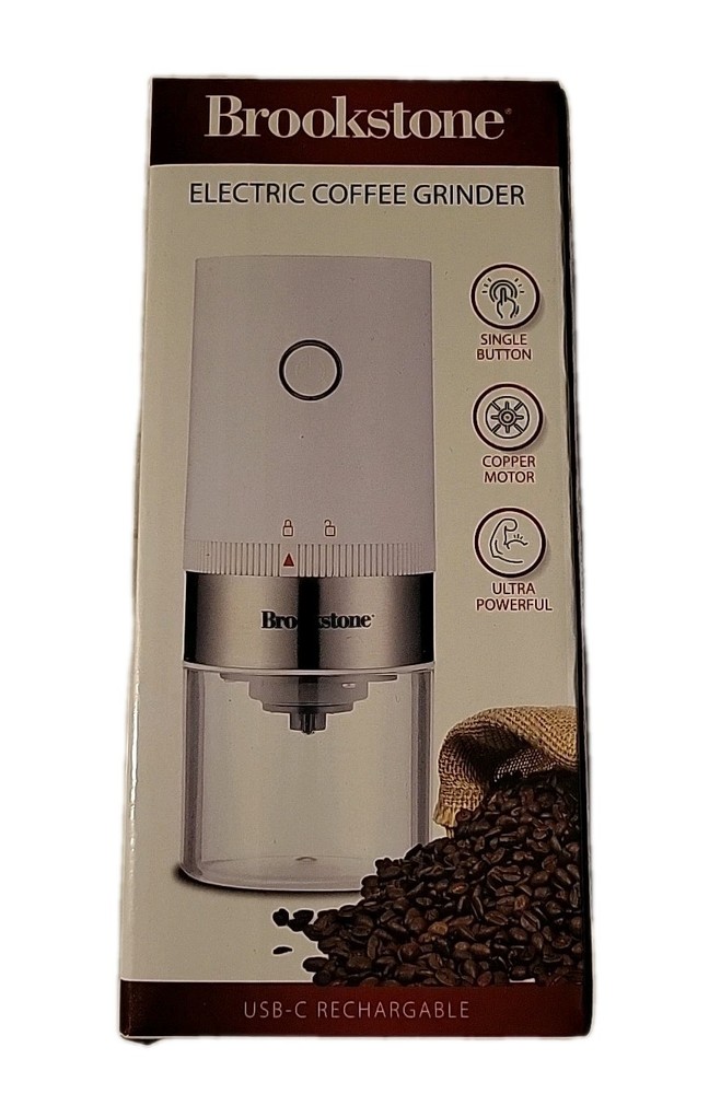 Brookstone Electric Coffee Grinder - NEW In Box