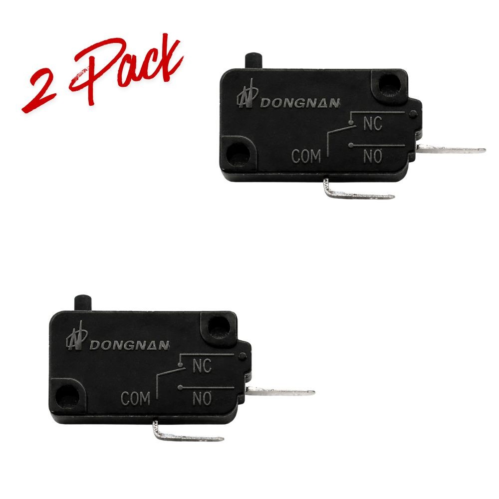 (2 Pack) EXP497 Micro Switch 16A  125/250VAC, 1/2 HP, Normally Open
