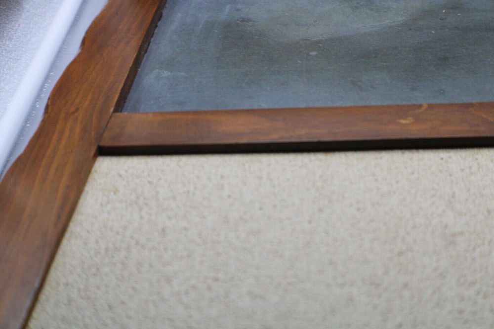 Vintage Retro Colonial Solid Pine Corkboard-Chalkboard-Storage Wall Unit