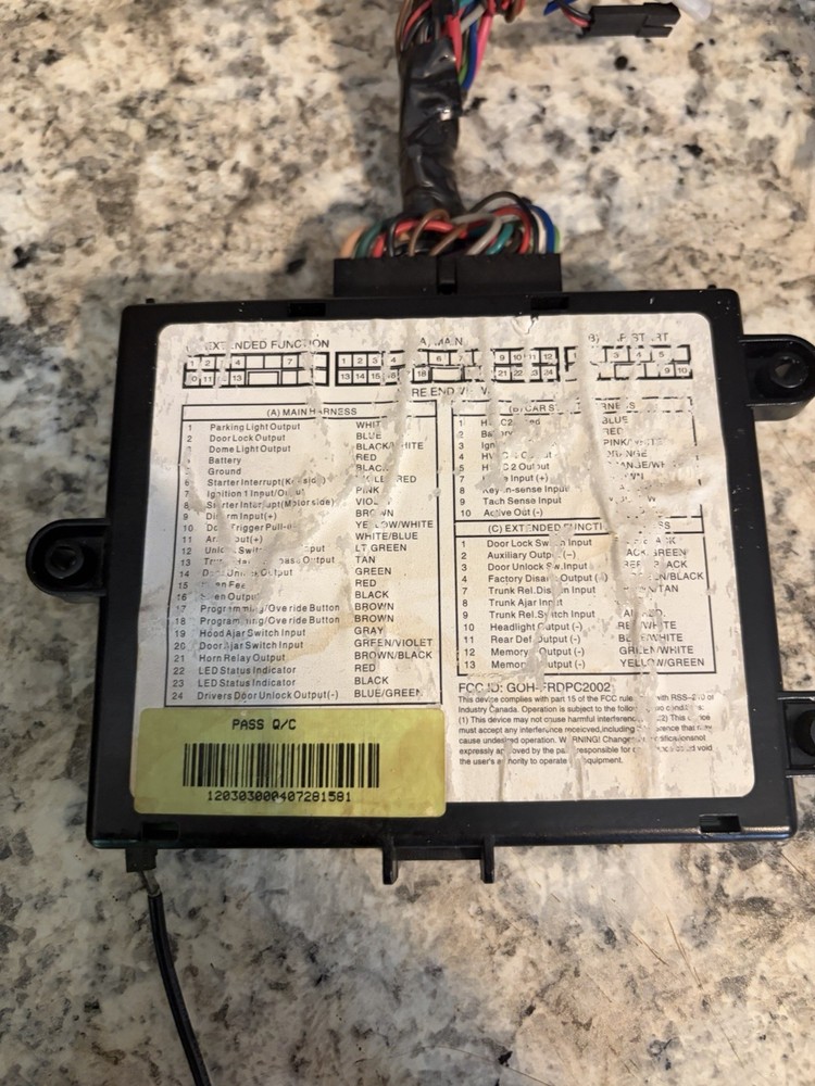 Ford F250 2005-2007 Remote Start System Control Module