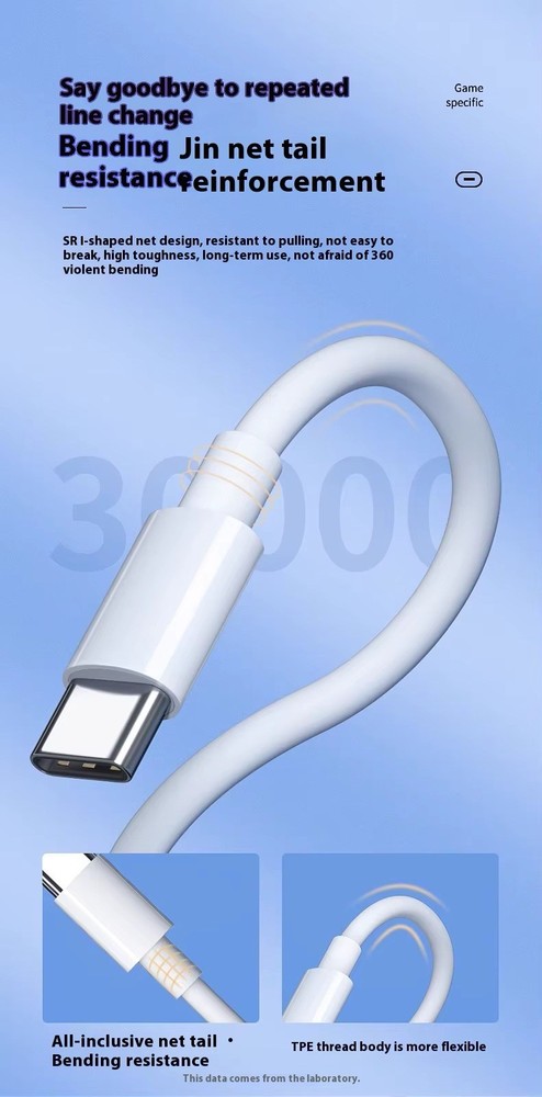 100W 2 Meter Type C Cable Fast 5A Charging with TPE ABS Shell for iPhone + More