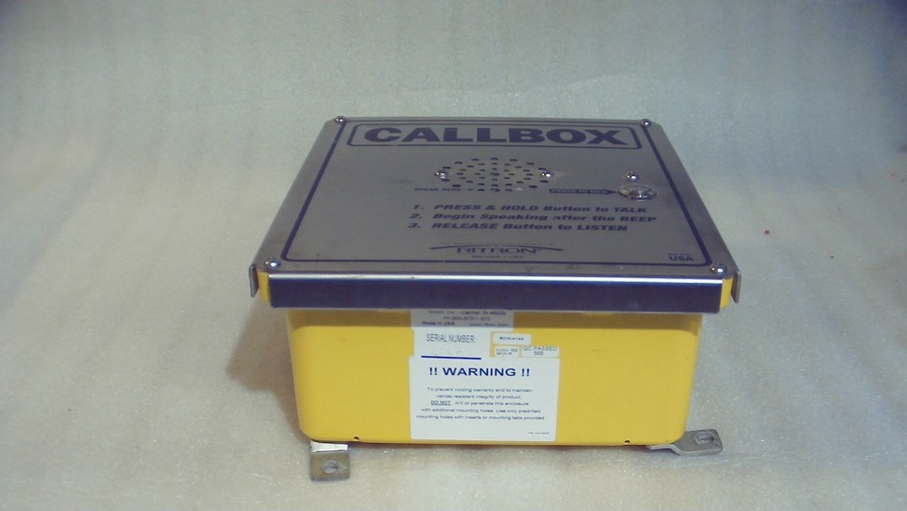 Ritron RQX-451-XT Extra Tough UHF Callbox - Wireless Intercom - Tested & Works