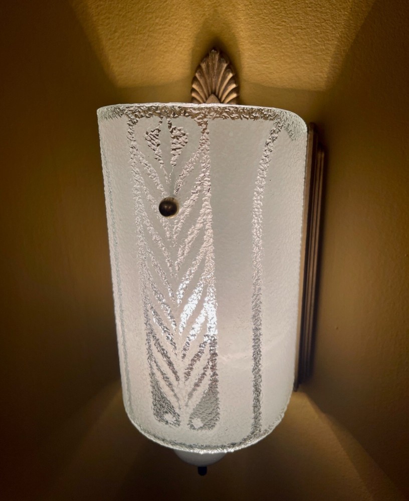 Vintage Lighting PAIR Hollywood Regency 1940s sconces