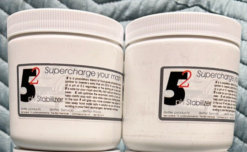 Pack of TWO (2) FIVE STAR 5.2 pH STABILIZER 1 LB