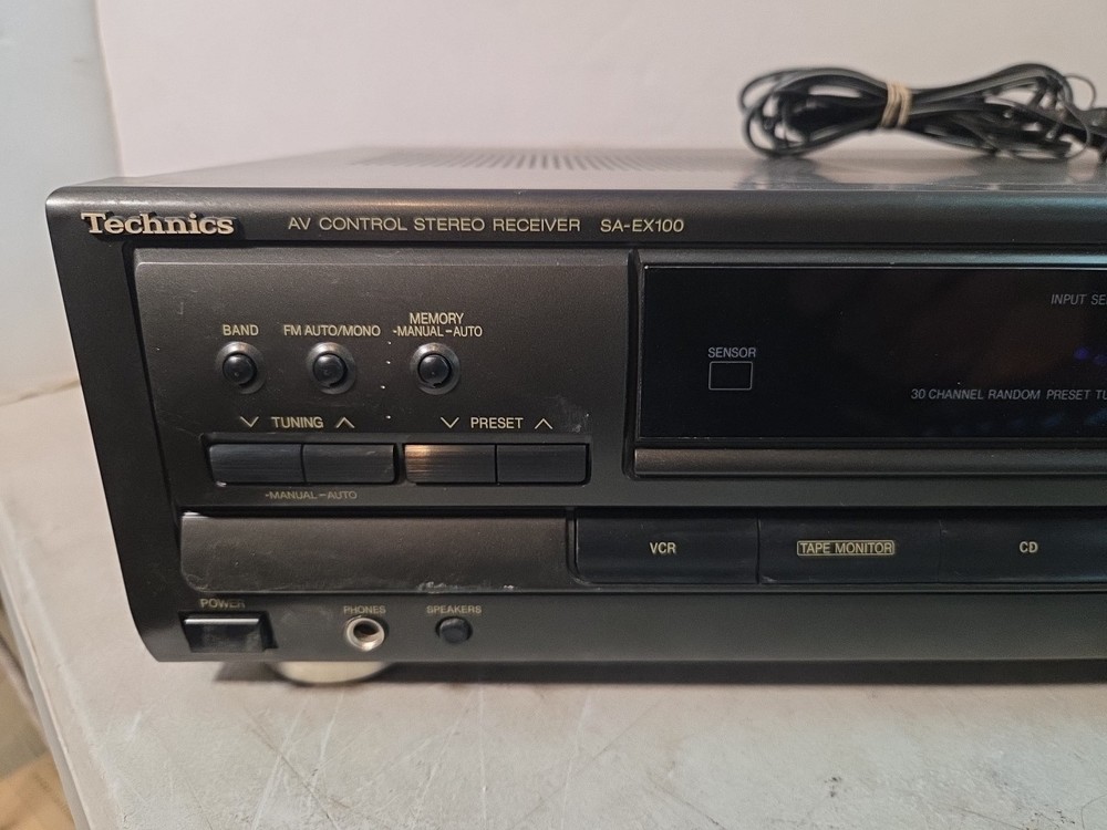 Technics SA-EX100 Audio/Video Control Receiver-TESTED Working W/ Cord/Antenna