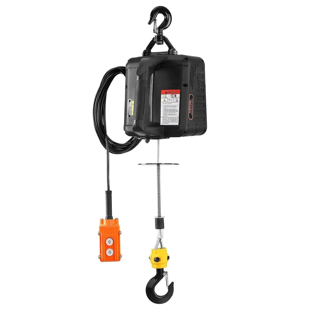 Versatile 1100 lbs Electric Hoist Winch - 3 Control Modes & Overload Protection