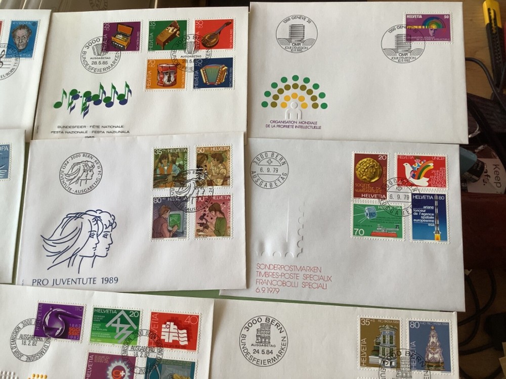 Switzerland postal covers 16 items Ref A2185