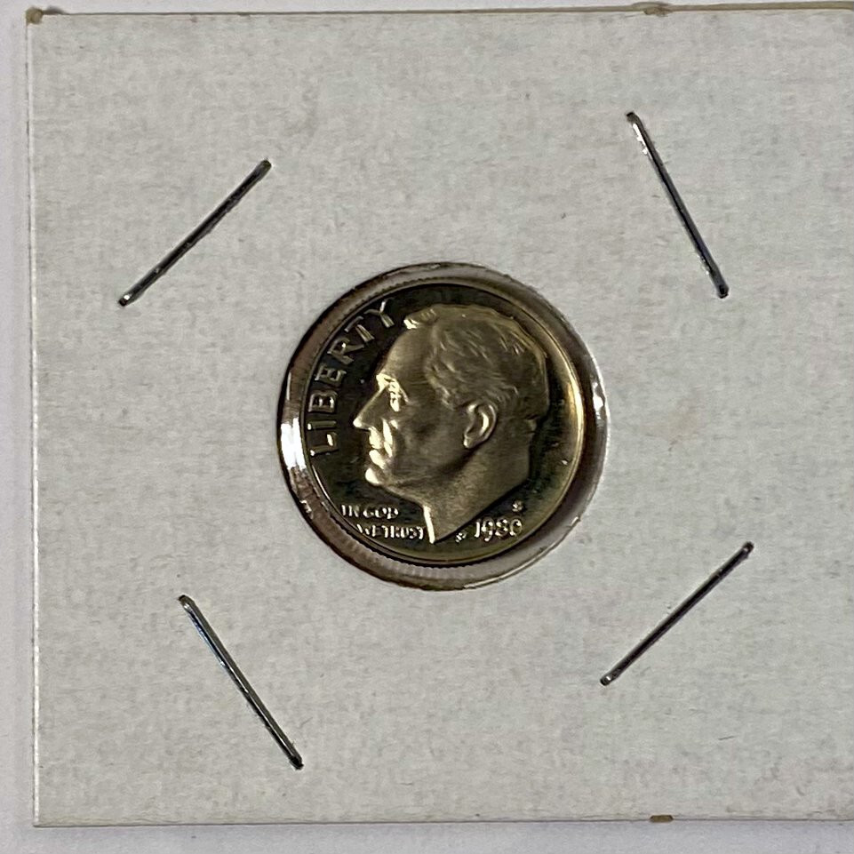 1980 S Roosevelt Dime Deep Cameo Proof
