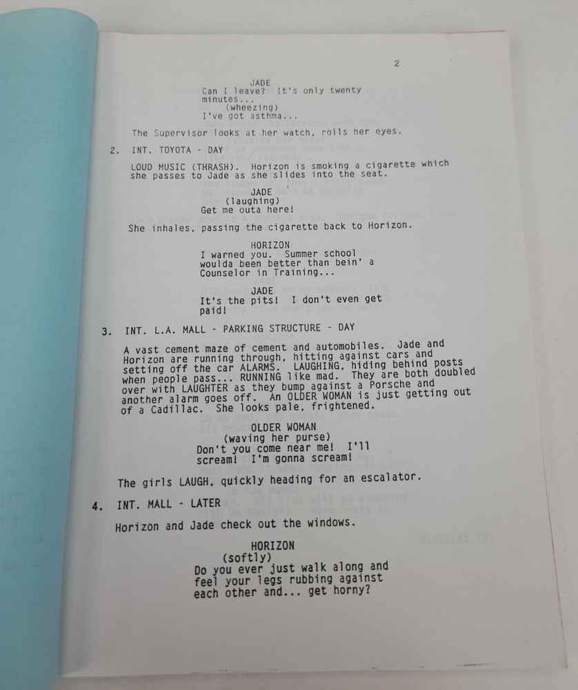SWEET TEMPTATION / Joyce Eliason 1995 TV Movie Script, Beverly D'Angelo