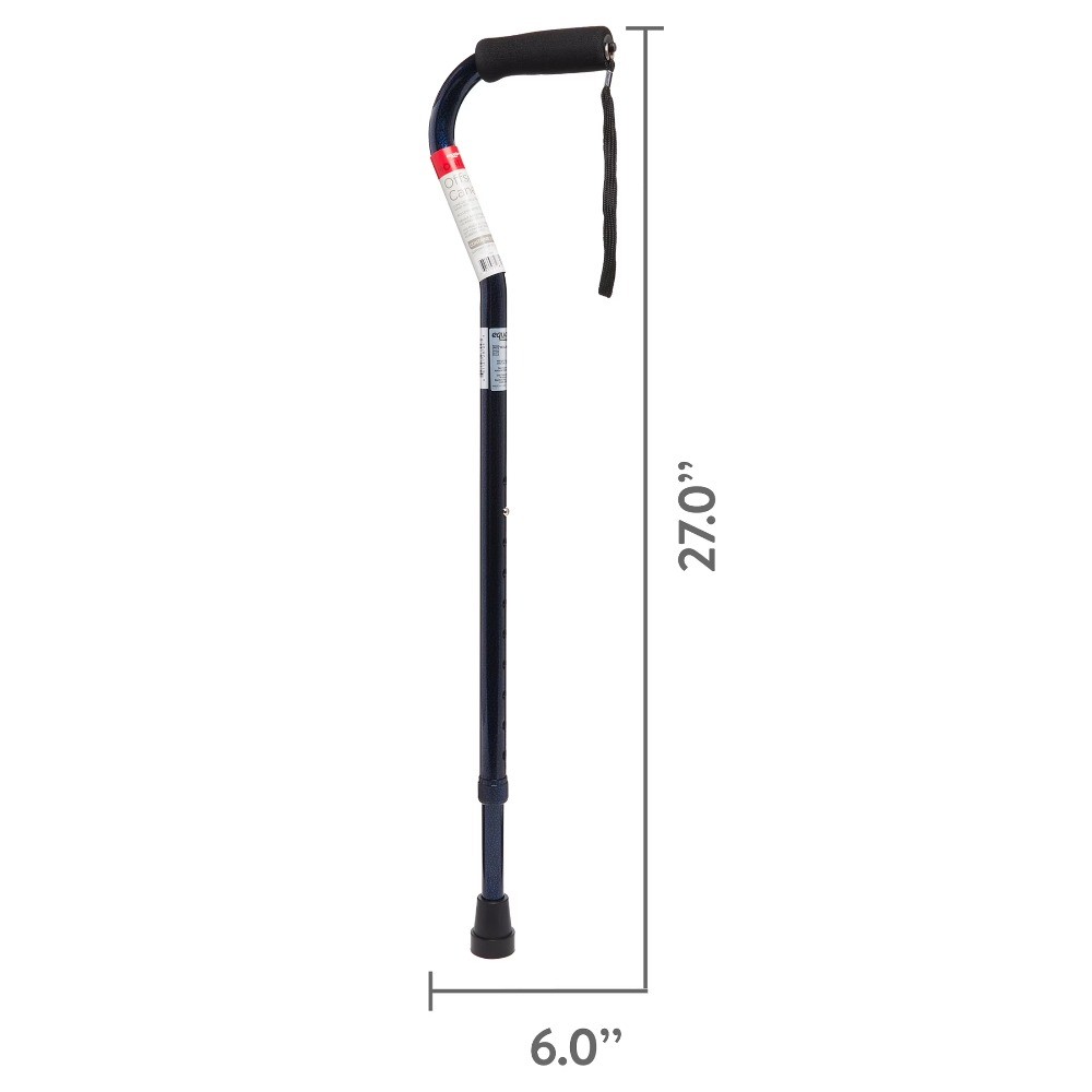 Mobility Offset Handle Cane, Ice Blue