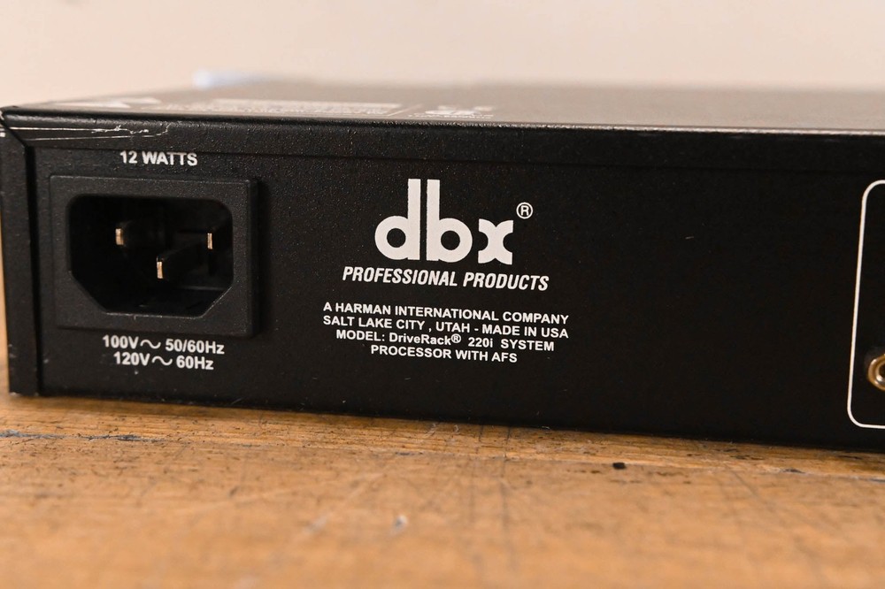 dbx DriveRack 220i System Processor w/ AFS Advanced Feedback Suppression CG01UEQ