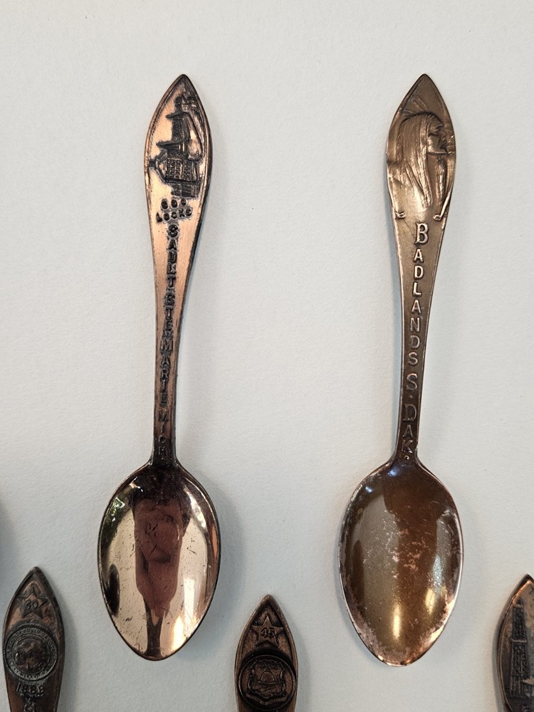 Vintage Bell Trading Post Solid Copper Souvenir Spoons 7 Available. YOUR CHOICE!