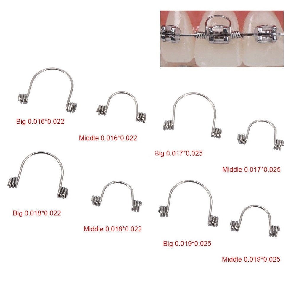 20 Packs Dental Orthodontic Anterior Teeth Torque Spring Rectangular Arch Wire