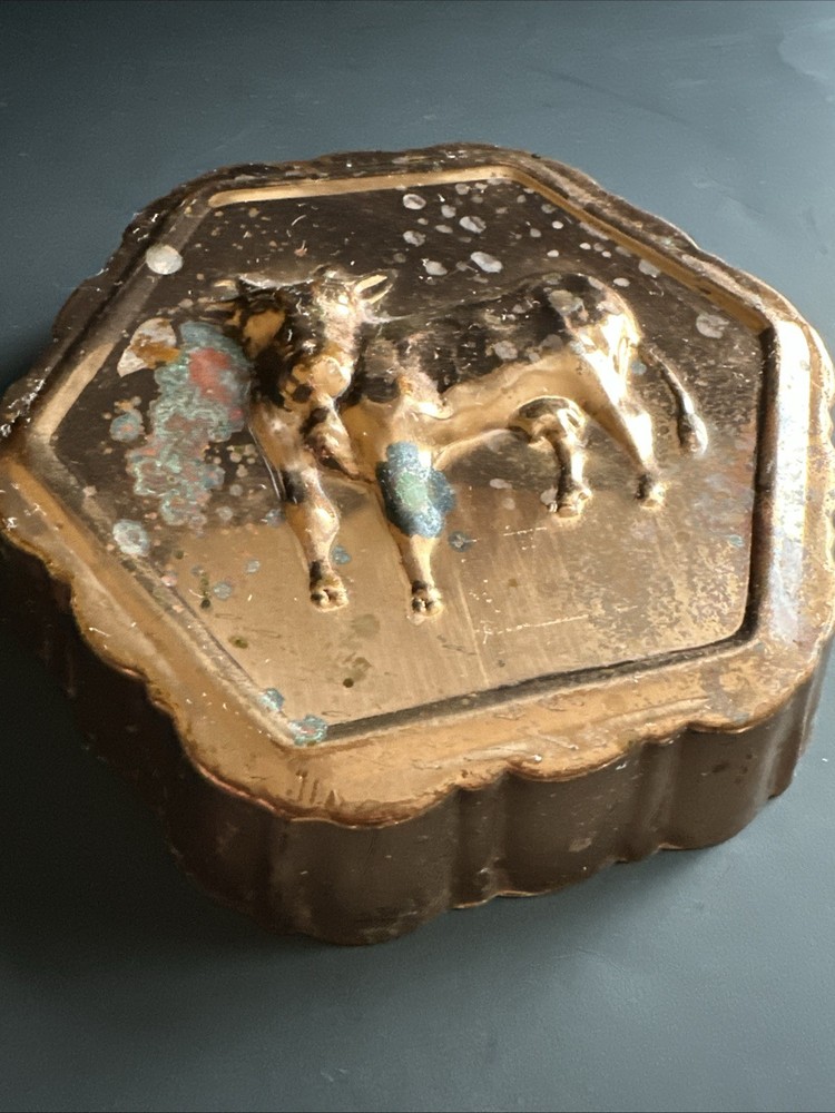 Copper Mold old world design Goat copper ware Primitive Wall Decor Kitchen 7”