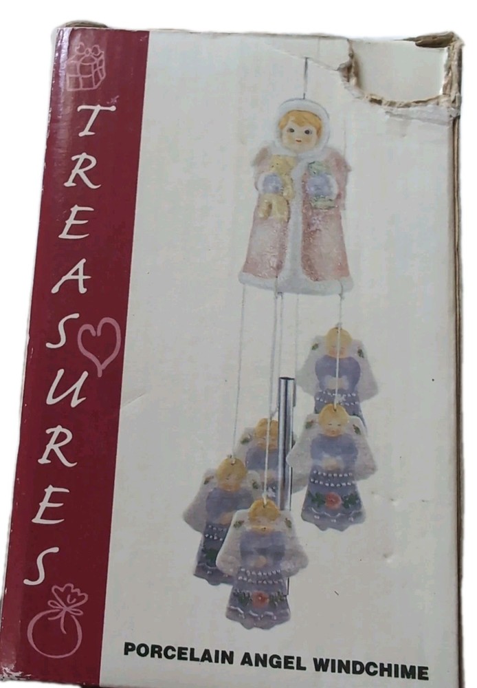 TREASURES Porcelain Angel Windchime