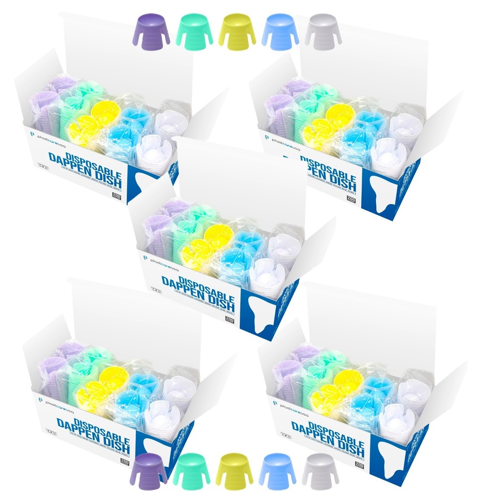 1000 Disposable Dental Mixing Cups Dappen Dishes for Composite, Etching, Cement