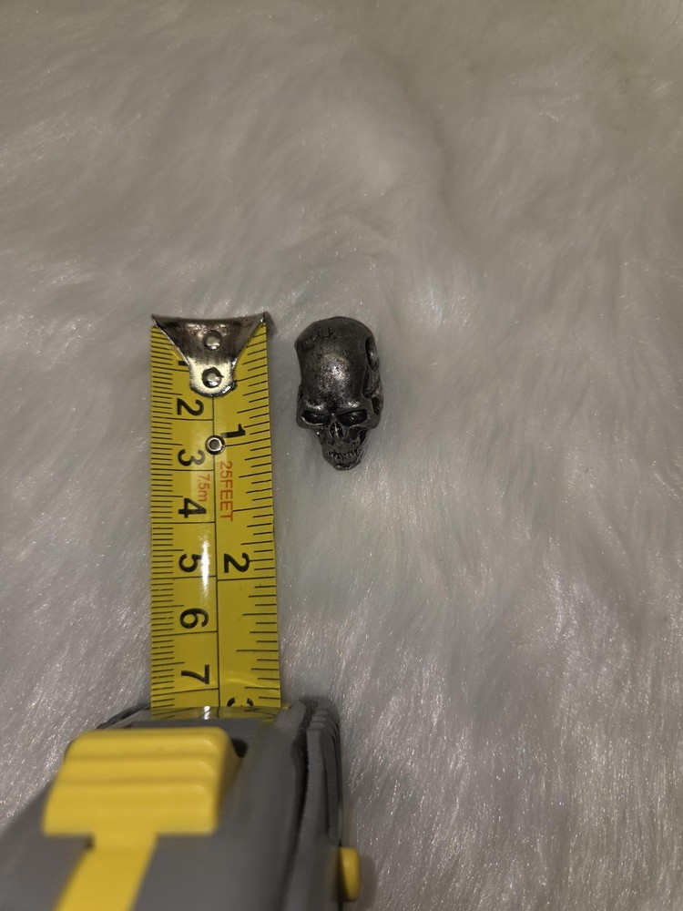 Small Metal Skull Charm Pendant
