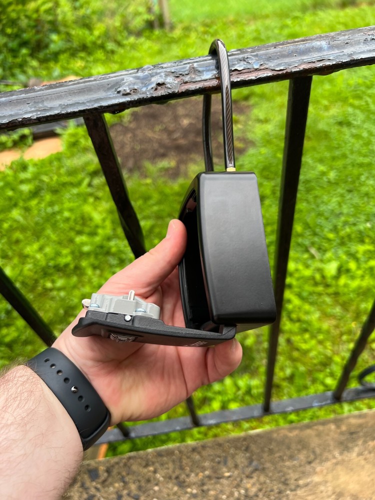 4 Digit Combination Security Lock Box 5 Keys Waterproof Black - Flexible Latch