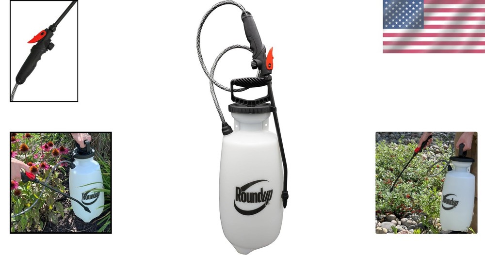 Manual 2-Gallon Sprayer Featuring Lockable Shut-off and Pressure Release Cap