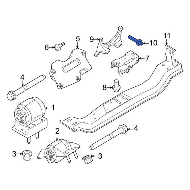Genuine Ford Automatic Transmission Mount Bolt 391558-S102