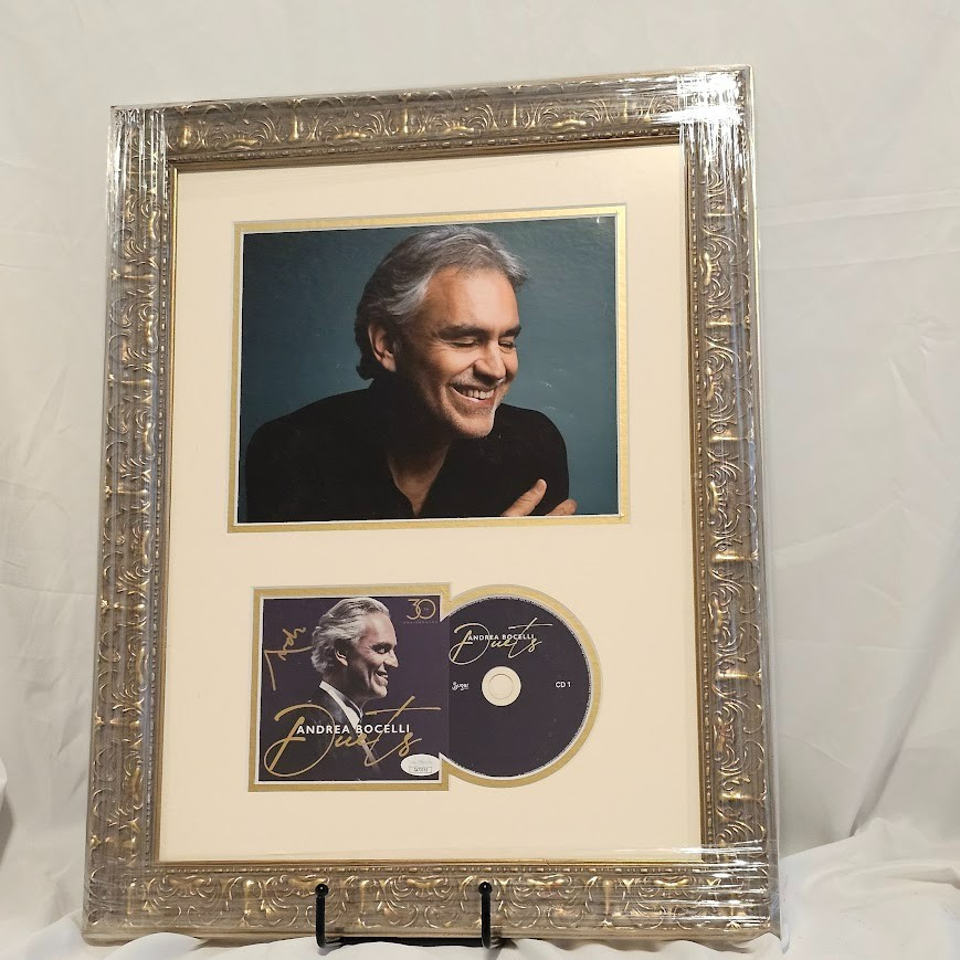 Andrea Bocelli  Signed Autographed Duets CD  Framed JSA COA