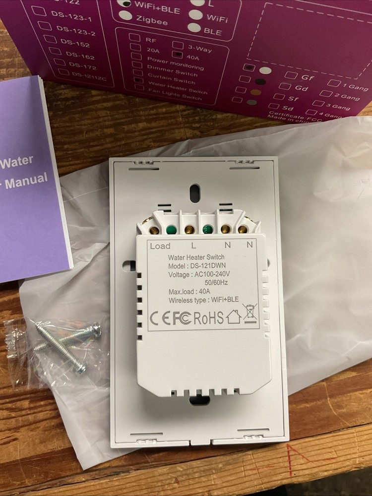 40 Amp Smart Switch For Water Heater