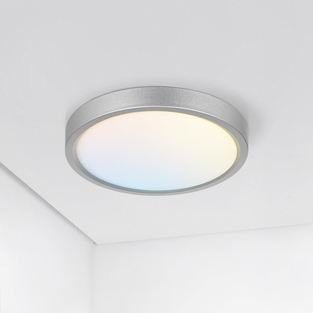 7" Round Flush Mount Ceiling Light Fixture, Low Profile Surface Lighting | 5C...