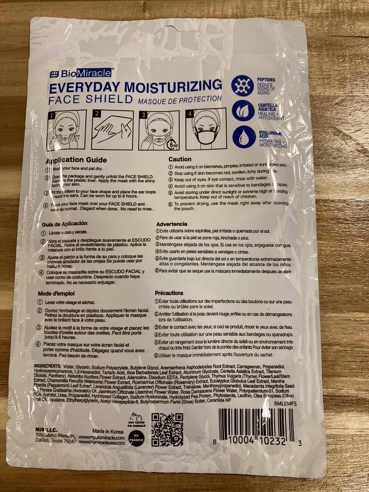BioMiracle Everyday Moisturizing Face Shield Natural Soothing Scent