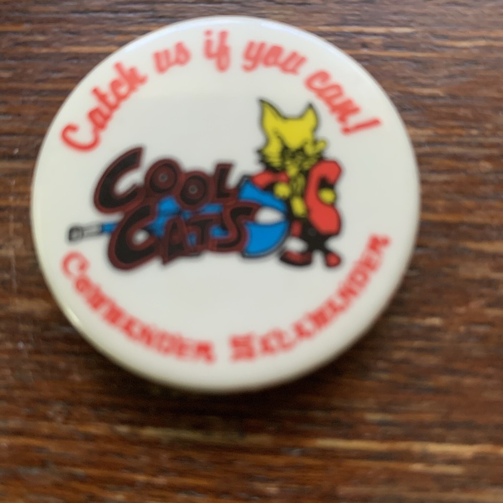 1.5 Pinback Button Cool Cats Adv