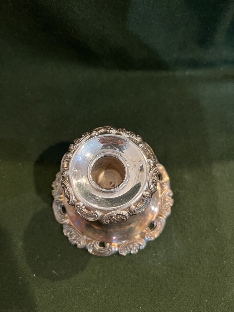 Baroque by Wallace Silver Plate Candle Holder Beautiful